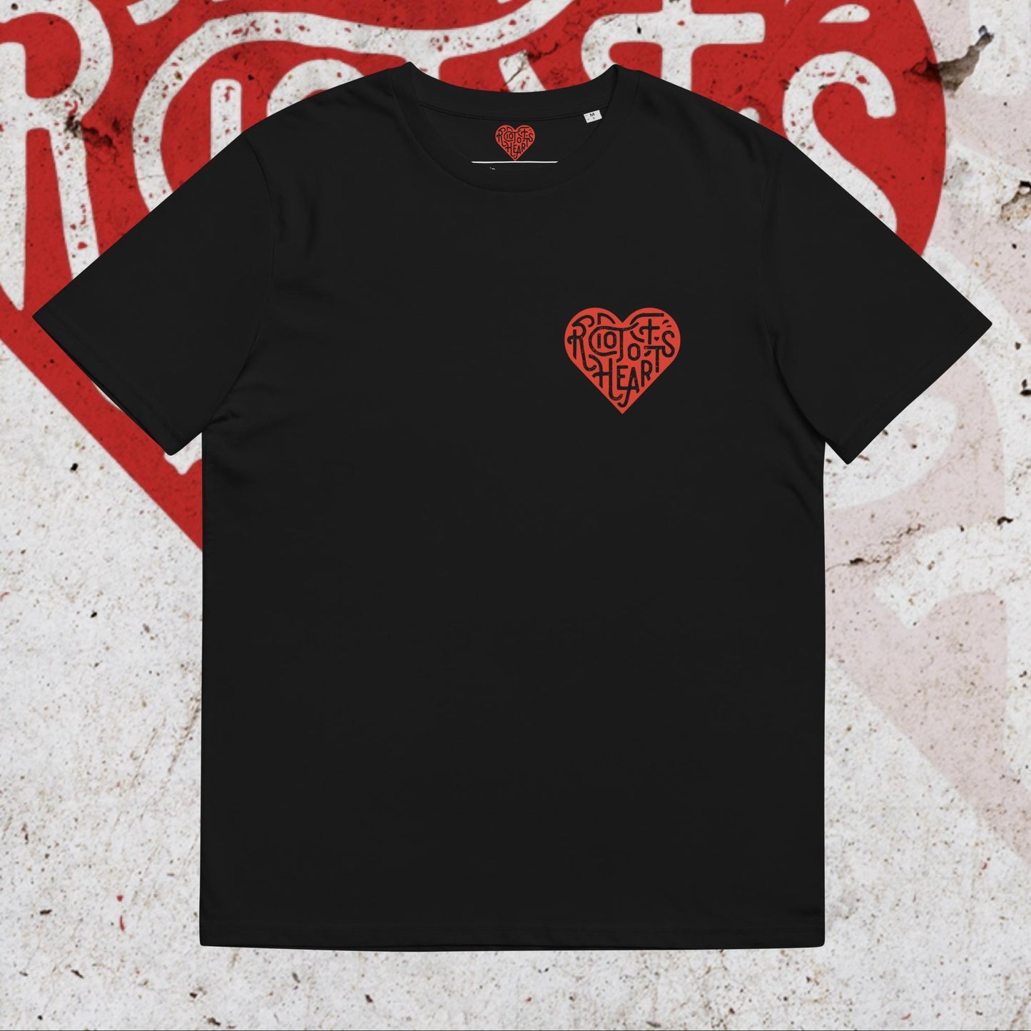 Riot of Hearts Logo Unisex organic cotton t-shirt