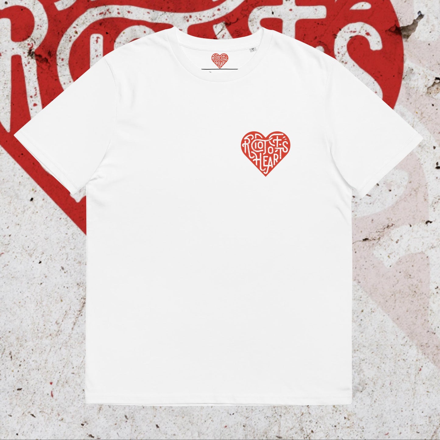 Riot of Hearts Logo Unisex organic cotton t-shirt